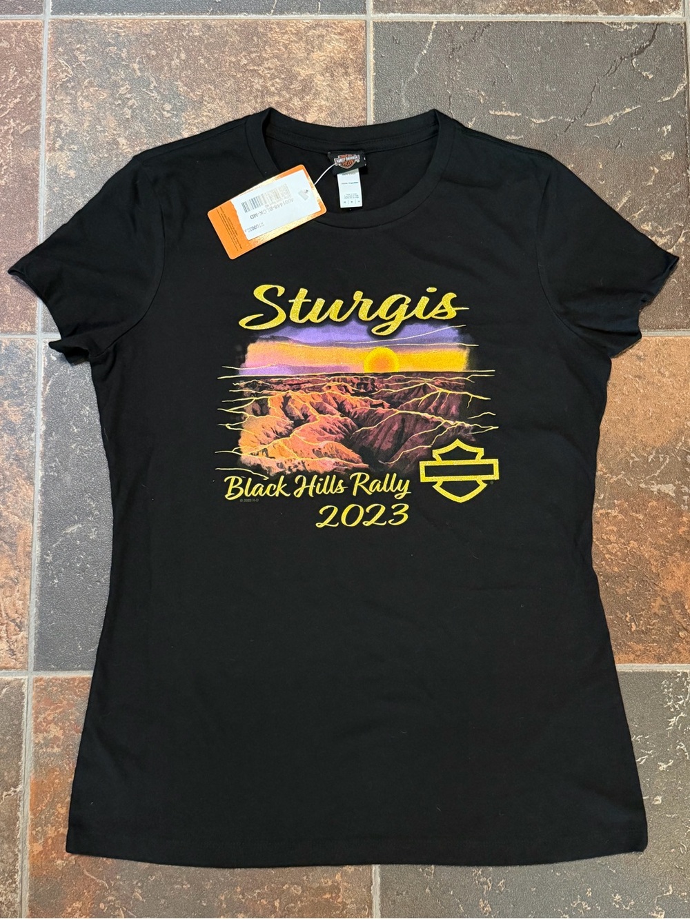 Harley-Davidson Black Sturgis Sunset Graphic Tee